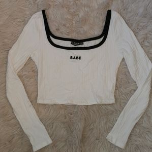 "Babe" Crop Top